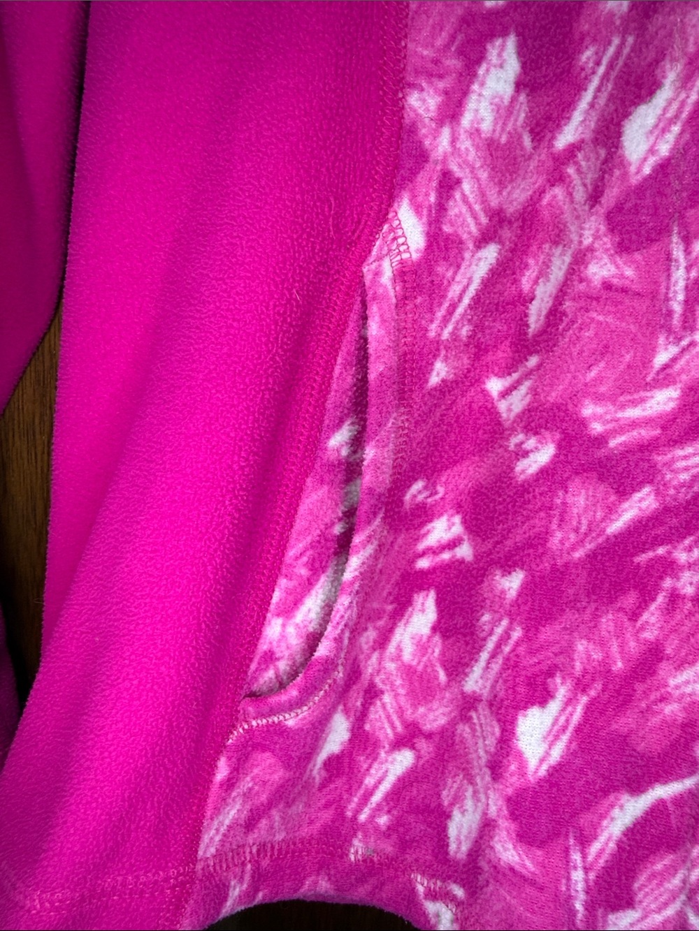 The North Face Girls' Hot Pink & Yellow Hooded Swim Rashguard - Picture 5 of 7